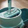 Комплект для мытья пола Clean Twist M: швабра 33 см + ведро с отжимом на колесах